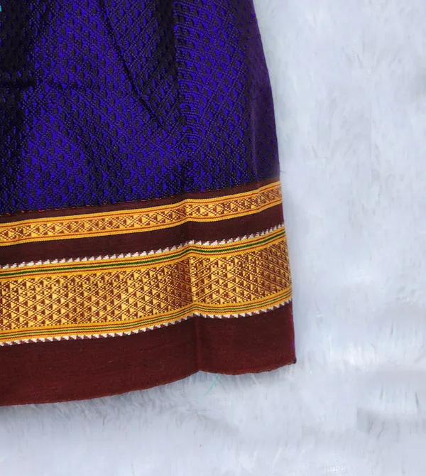 Amba_Collection_Boutique's_Girl's_Traditional_Ethnic_Wear_Reshim_Cotton_Khan__Knot_Frock_Royal_Blue
