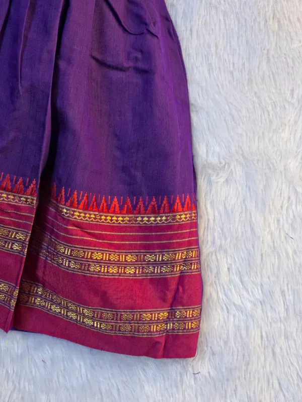 Violet_Cotton_Silk_Sleeveless_Round_Neck_Layered_Dress_For_Girls