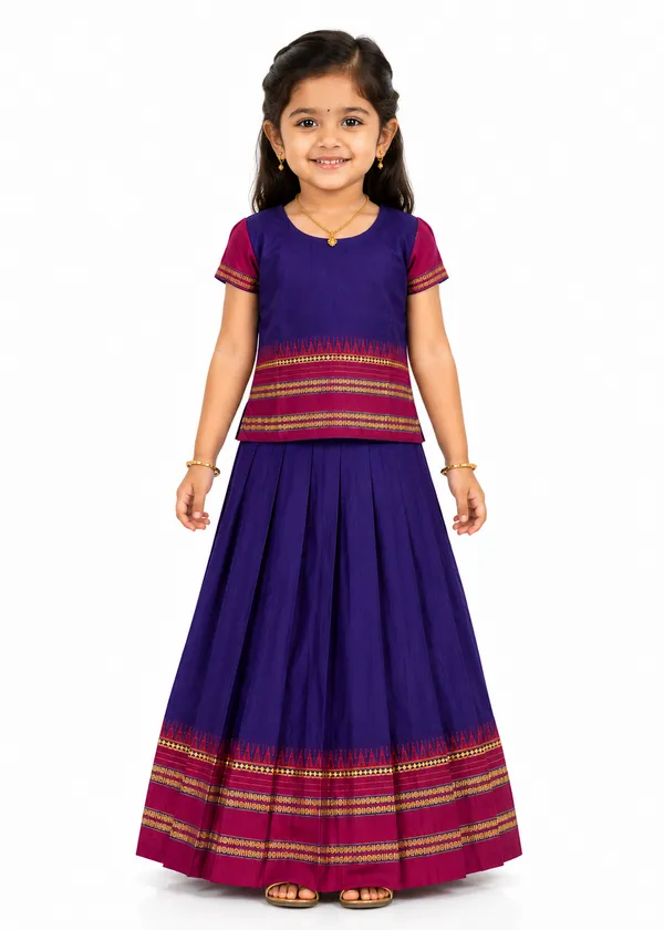 Amba_Collection_Girls_Narayanpeth_Silk_Parkar_Polak_Maharashtrian_Traditional_Outfit