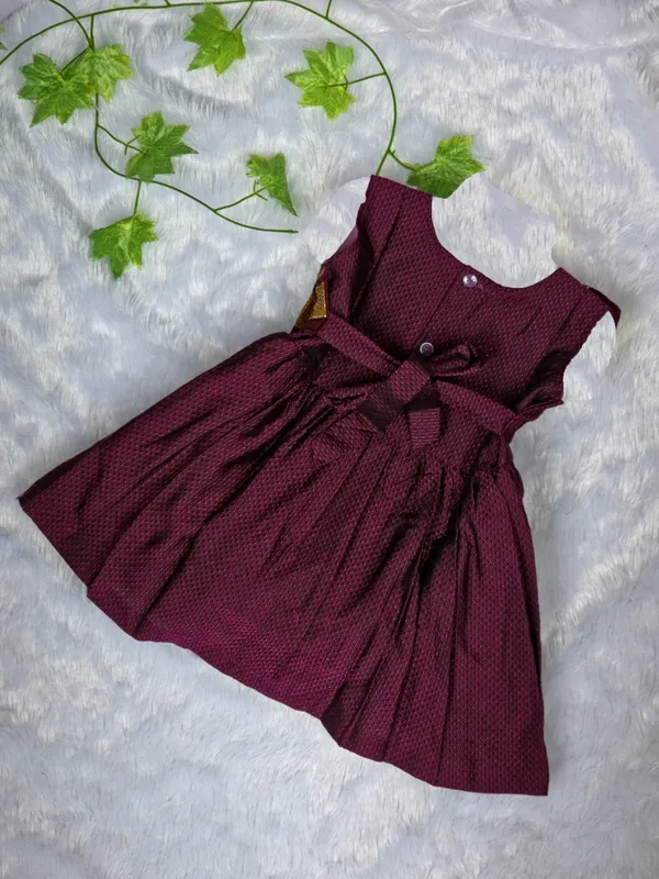 Amba_Collection_Boutique_Girl's_New_Traditional_Ethnic_Wear_Reshim_Cotton_Khan_Side_Freel_Flower_Frock