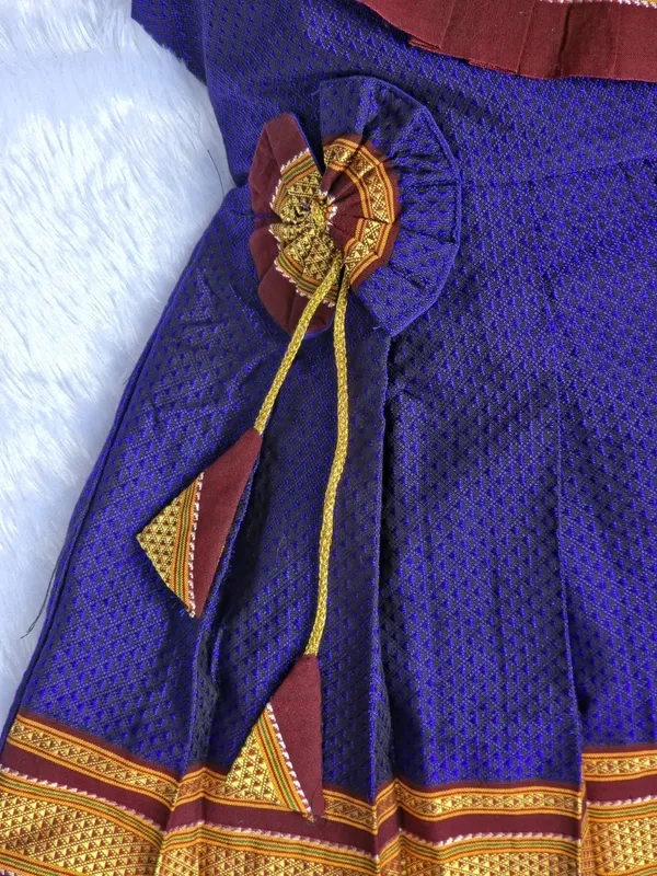 Amba_Collection_Boutique_Girl's_New_Traditional_Ethnic_Wear_Reshim_Cotton_Khan_Side_Freel_Flower_Frock