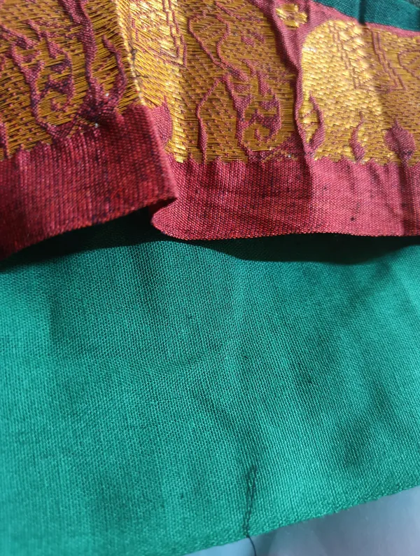 Multicolor_Cotton_Silk_Short_Sleeve_Round_Neck_Fit_And_Flare_Dress_For_Girls