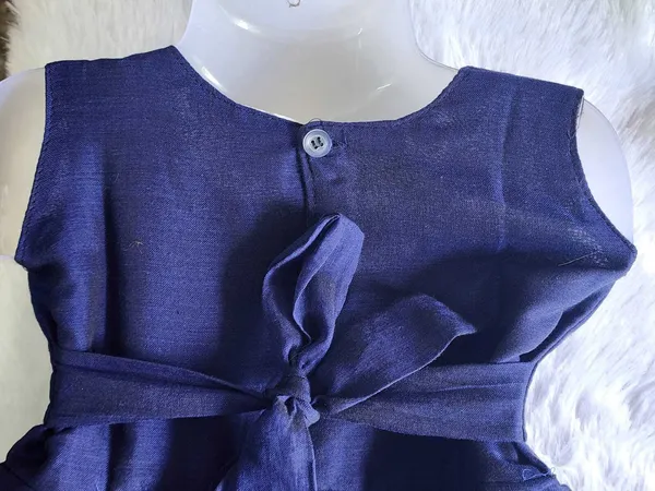 Blue_Cotton_Silk_Sleeveless_Round_Neck_Fit_And_Flare_Dress_For_Girls
