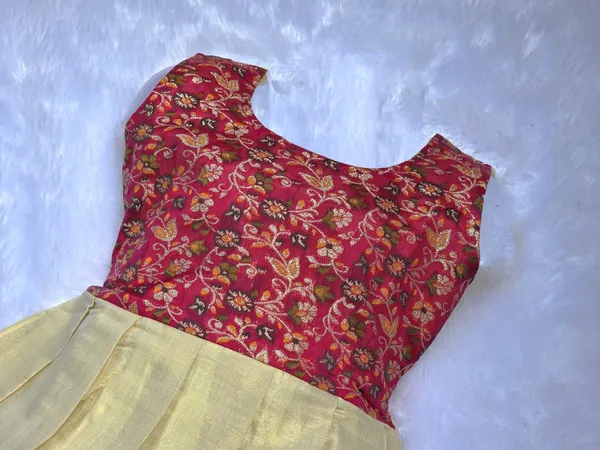 Amba_Collection_Boutique_Girls_Midi/Knee_Length_Casual_Dress_(Gold,_Maroon,_Sleeveless)