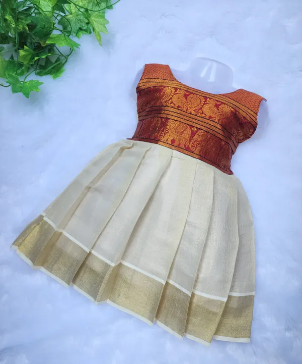 White_Cotton_Blend_Sleeveless_Round_Neck_Fit_And_Flare_Dress_For_Girls