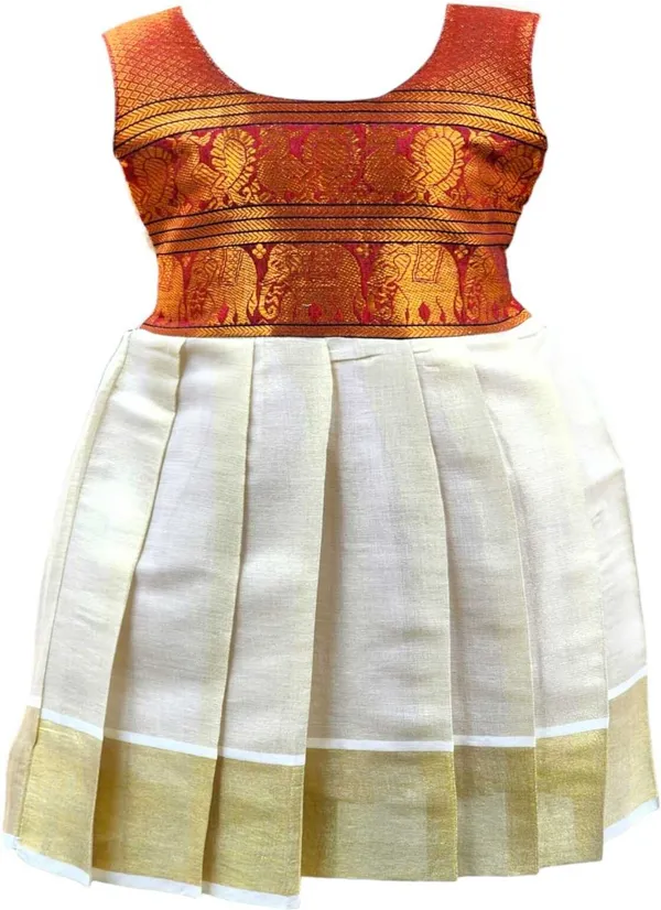 White_Cotton_Blend_Sleeveless_Round_Neck_Fit_And_Flare_Dress_For_Girls