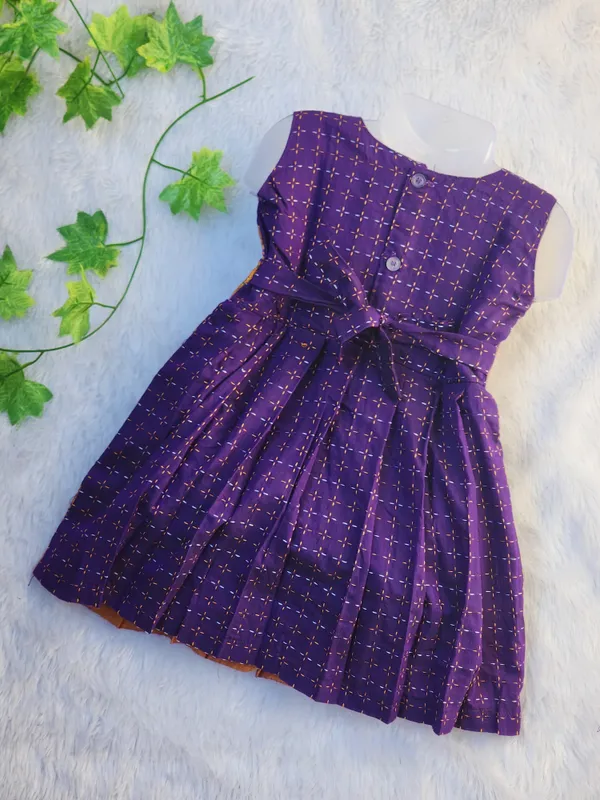 Blue_Cotton_Silk_Sleeveless_Round_Neck_Fit_And_Flare_Dress_For_Girls