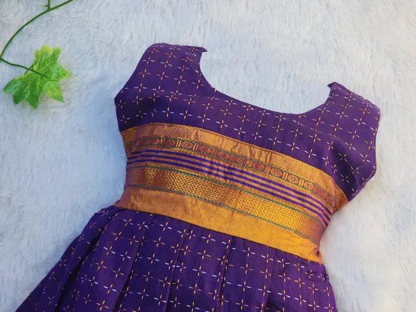 Blue_Cotton_Silk_Sleeveless_Round_Neck_Fit_And_Flare_Dress_For_Girls