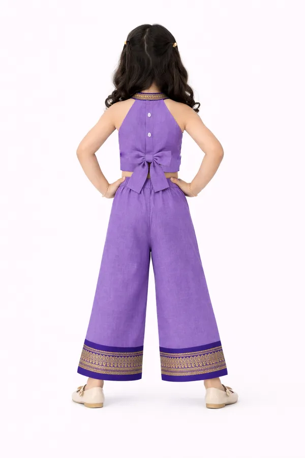 Amba_Collection_Boutique_Girls_Kalyani_Cotton_Gadwal_Top_&_Plazzo_Set_with_100%_Cotton_Lining