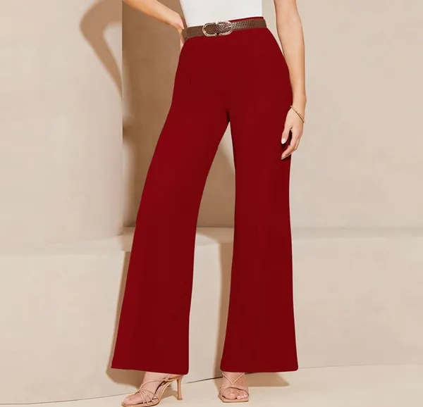 Maroon_Classic_Straight_Fit_High-Rise_Easy_Wash_Parallel_Trousers_For_Women
