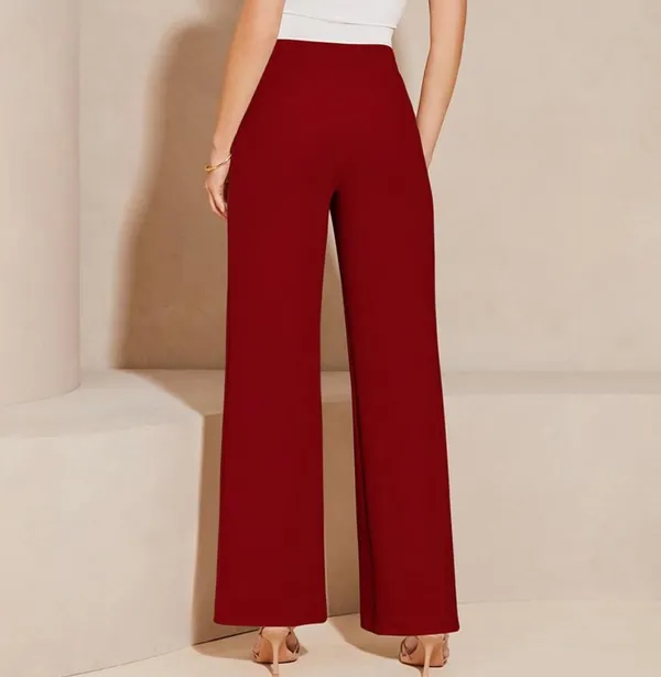 Maroon_Classic_Straight_Fit_High-Rise_Easy_Wash_Parallel_Trousers_For_Women
