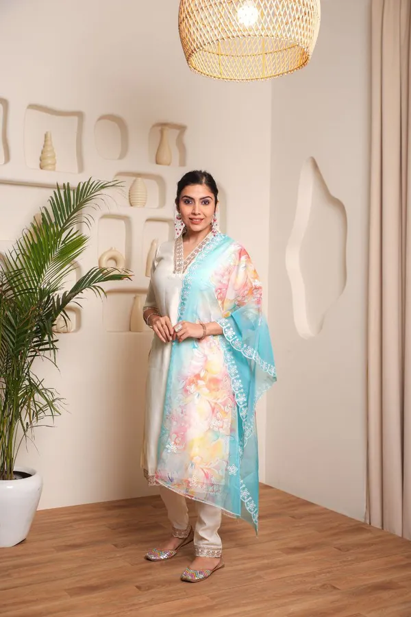 White_Trendy_Designer_Cotton_Kurta_Pant_Dupatta_Set_With_Embroidered_And_Printed_For_Women_For_Women