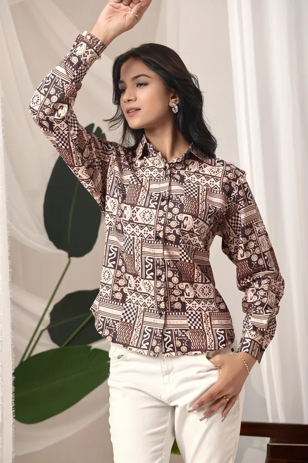 Top_Trendy_Printed_Women’s_Shirt_in_cotton_Fabric_|_Stylish_Casual,Daily_&_Office_Wear_Shirt