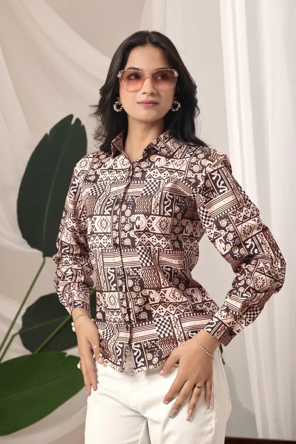 Top_Trendy_Printed_Women’s_Shirt_in_cotton_Fabric_|_Stylish_Casual,Daily_&_Office_Wear_Shirt