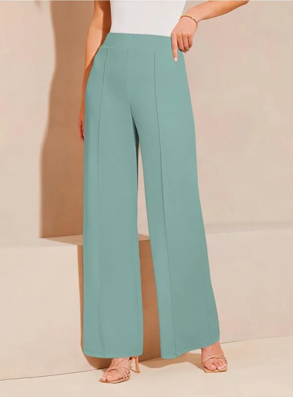 Light_Green_Classic_Straight_Fit_High-Rise_Easy_Wash_Parallel_Trousers_For_Women