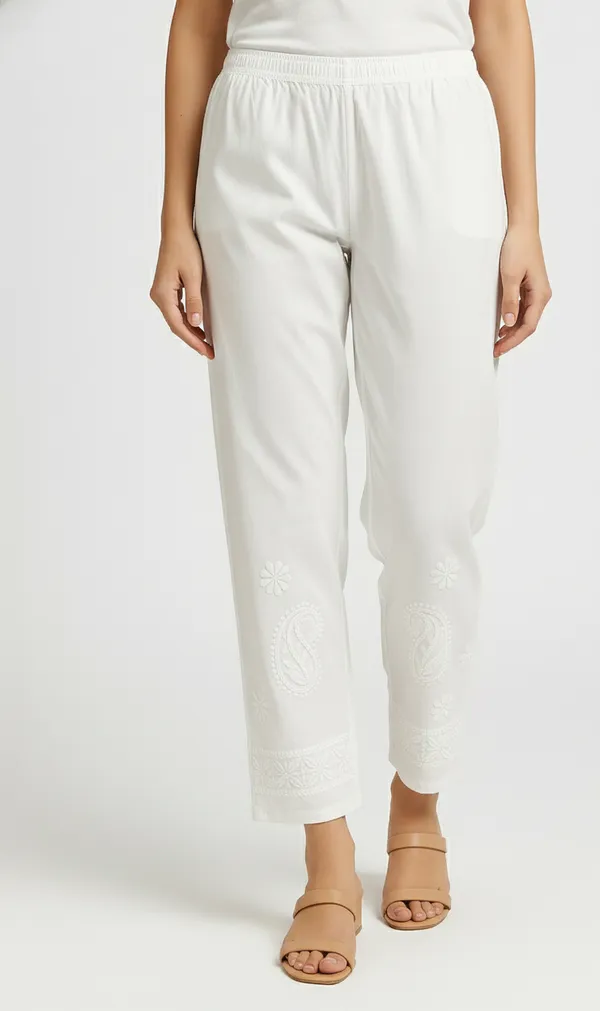White_Rayon_Regular_Fit_Pant_For_Women