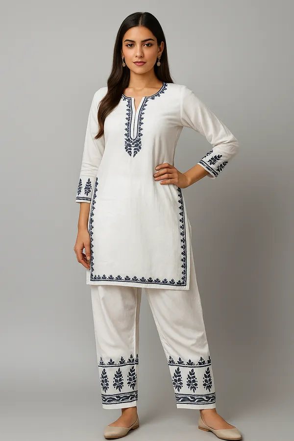 White_Rayon_Regular_Fit_Co-Ord_Set_For_Women