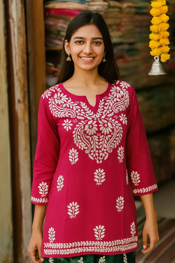 Rani_Pink_Rayon_Regular_Fit_Short_Top_For_Women