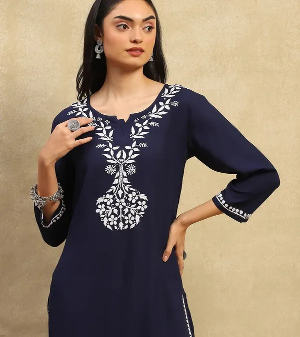 Navy_Blue_Rayon_Regular_Fit_Kurta_Set_For_Women