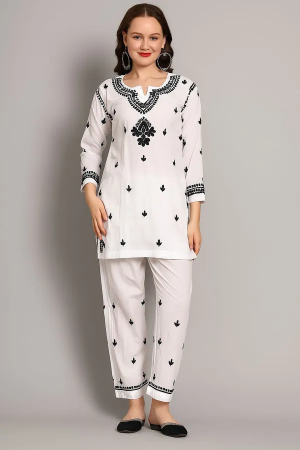 White_Rayon_Regular_Fit_Co-Ord_Set_For_Women