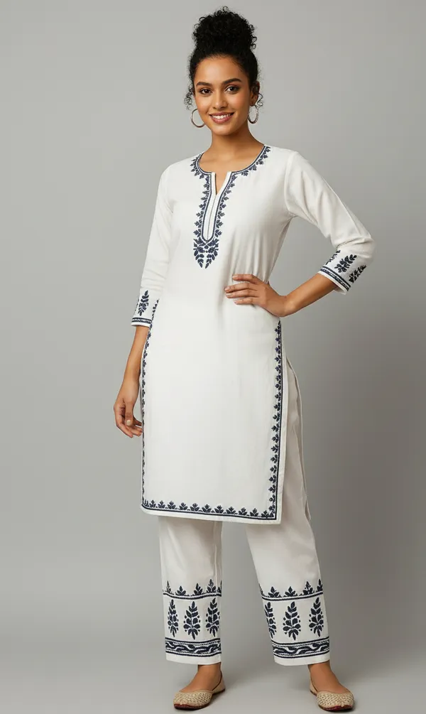 White_Rayon_Regular_Fit_Co-Ord_Set_For_Women