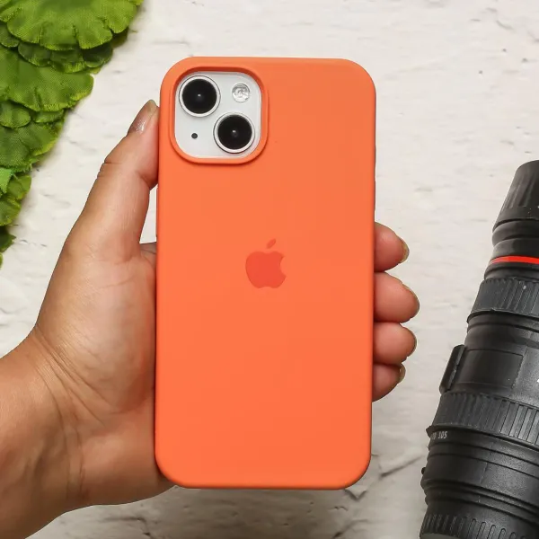 Iphone_13_Orange_Silicon_Premium_&_Elegant_Back_Cover