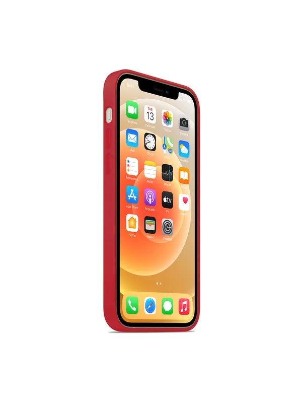 Iphone_13_Red_Silicon_Premium_&_Elegant_Back_Cover