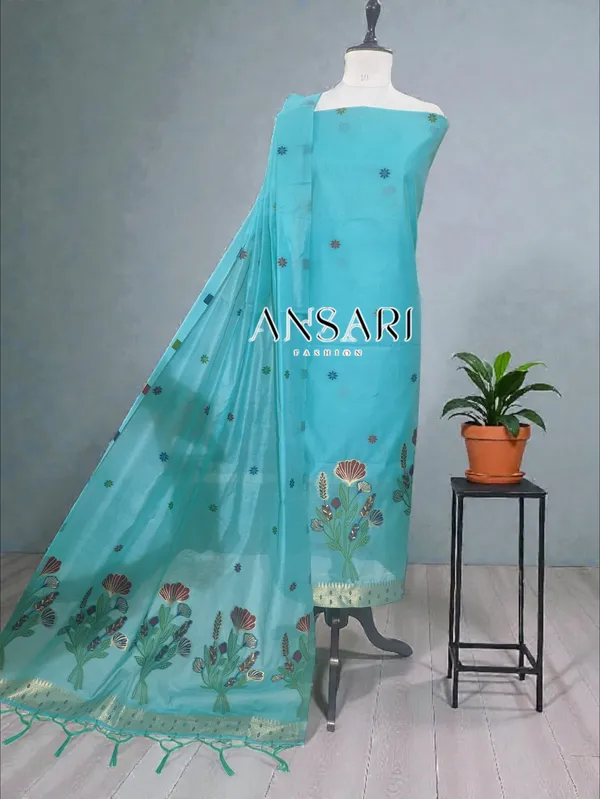 Banarasi_Suits_–_Silky_Cotton_Tilfi_Meena_&_Zari_Woven_with_Dupatta_–_Sea_Green