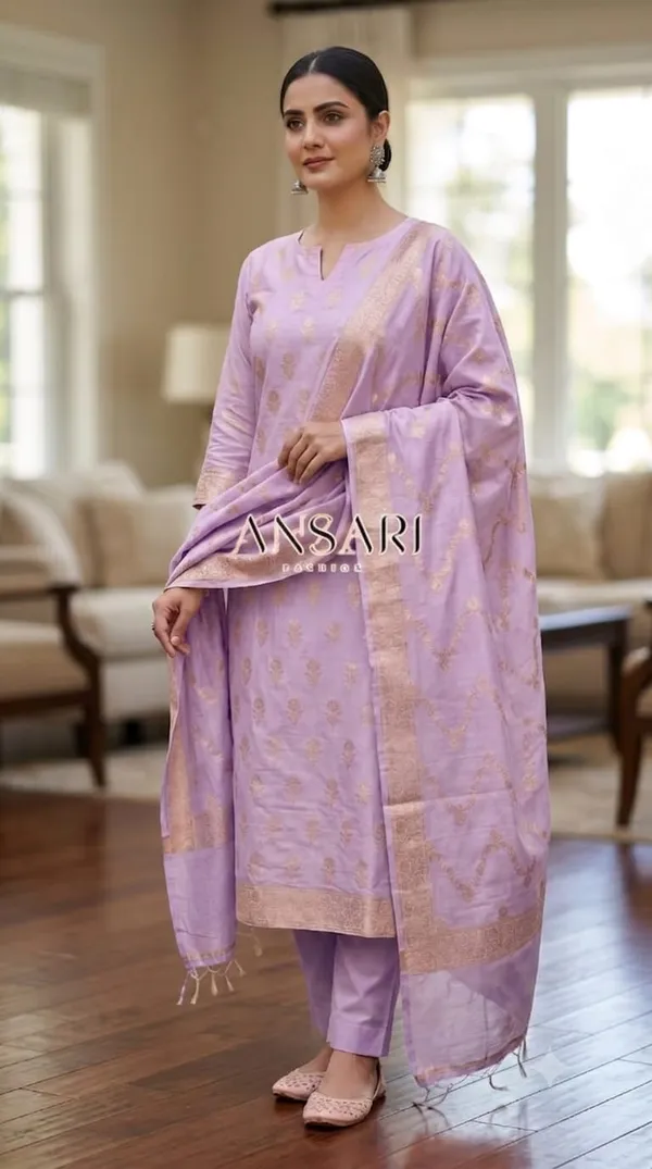 Banarasi_Cotton_Suit_Set_–_Mauve