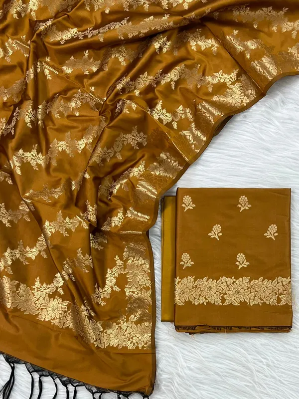 Banarasi_Silk_Zari_Woven_Suit_Set_–_Mustard_Royal_Festive_Wear