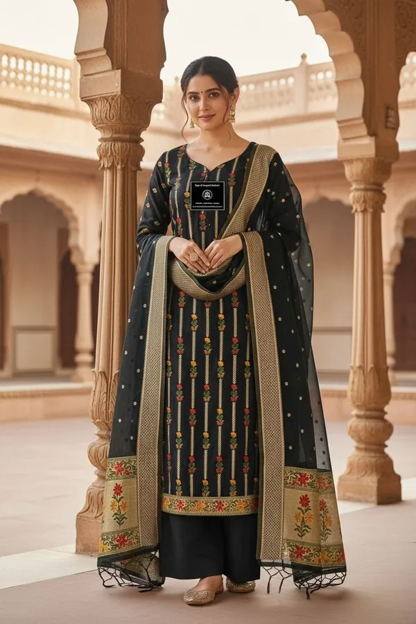Banarasi_suits_tilfi_jamdani_cotton_black