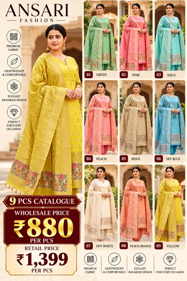 Banarasi_Cotton_silk_zari_suits_Wholesale_(_catalogue_9_pcs_)