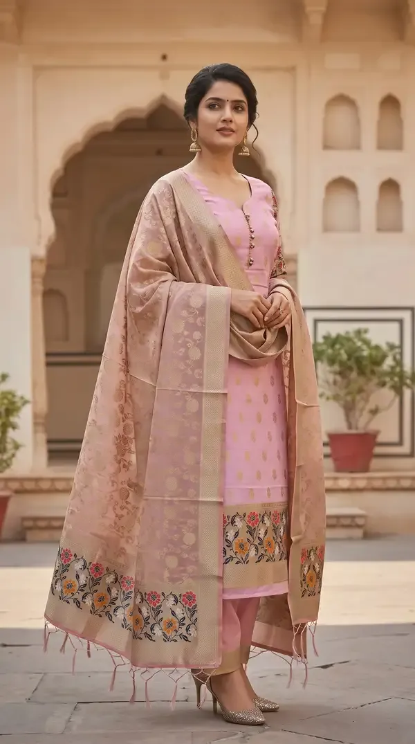 Banarasi_Cotton_silk_zari_suits_Wholesale_(_catalogue_9_pcs_)