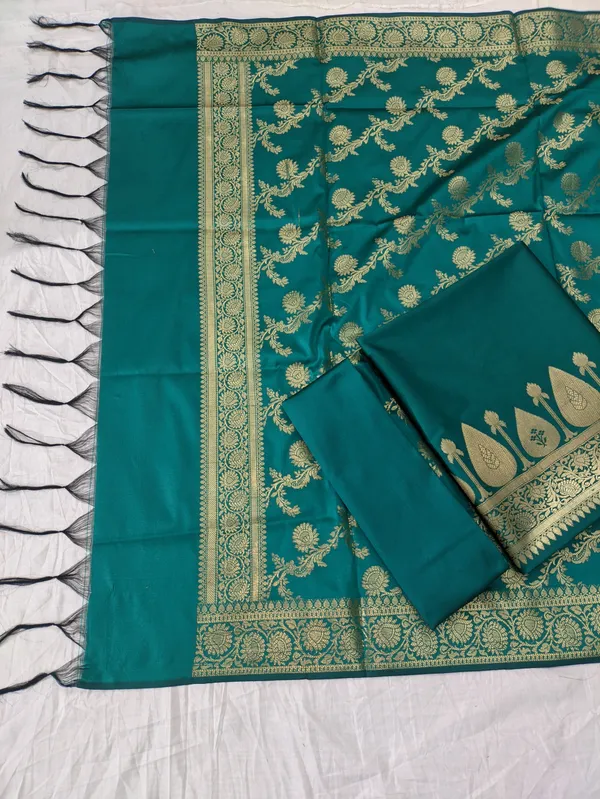 Banarasi_Suits_–_Silk_Zari_Woven_with_Dupatta_–_Rama_Green