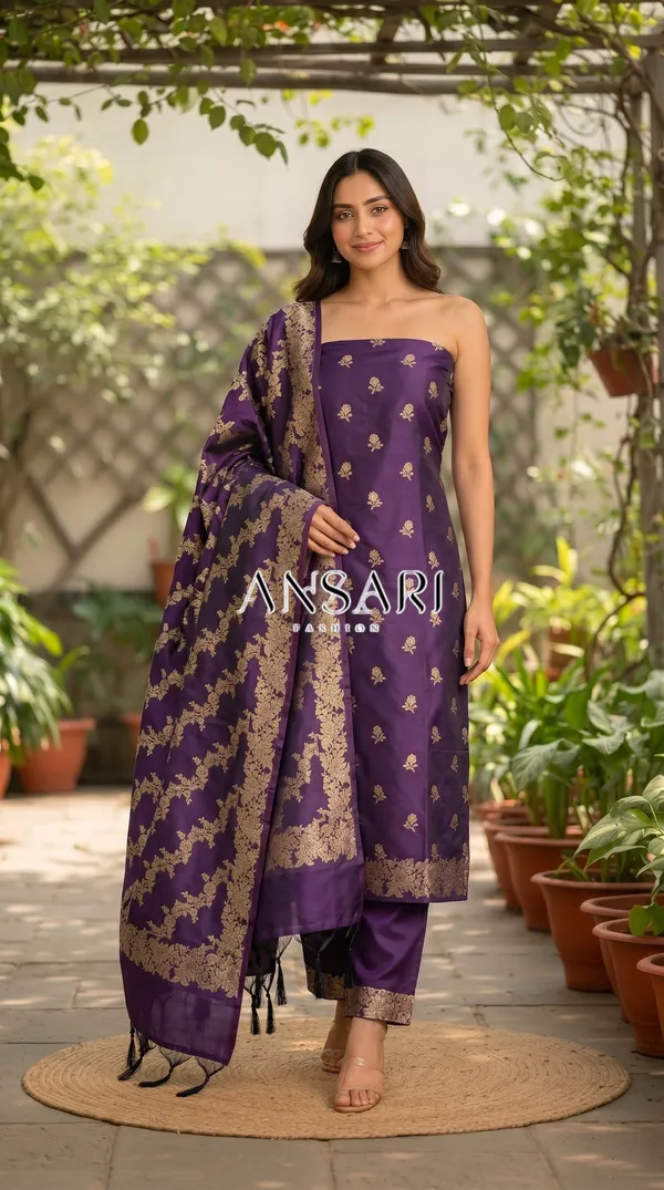 Banarasi_Silk_Zari_Woven_Suit_Set_–_wine_color_Royal_Festive_Wear