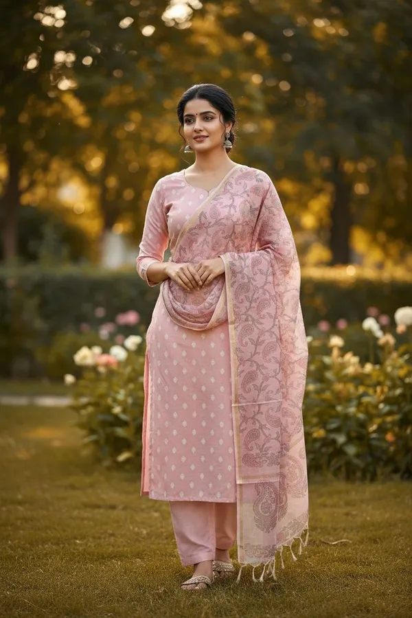 Banarasi_Suits_–_Chanderi_Buti_with_Tie-Dye_Dupatta_–_Baby_Pink