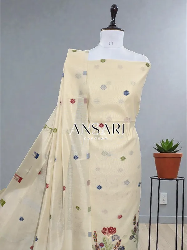 Banarasi_Suits_–_Silky_Cotton_Tilfi_Meena_&_Zari_Woven_with_Dupatta_–_Off_White