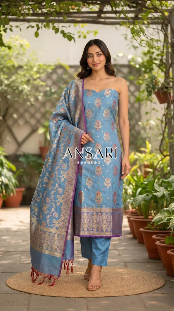 Light_Blue_Soft_Katan_Banarasi_Silk_Tilfi_Meena_Zari_Woven_Unstitched_Suit_Set_for_Women