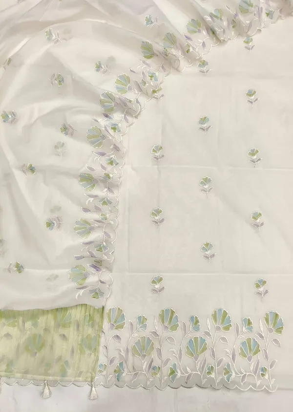 Title:__Mul_Chanderi_Handbrush_Meena_Work_Suit_Set_–_Premium_Festive_Designer_Suit