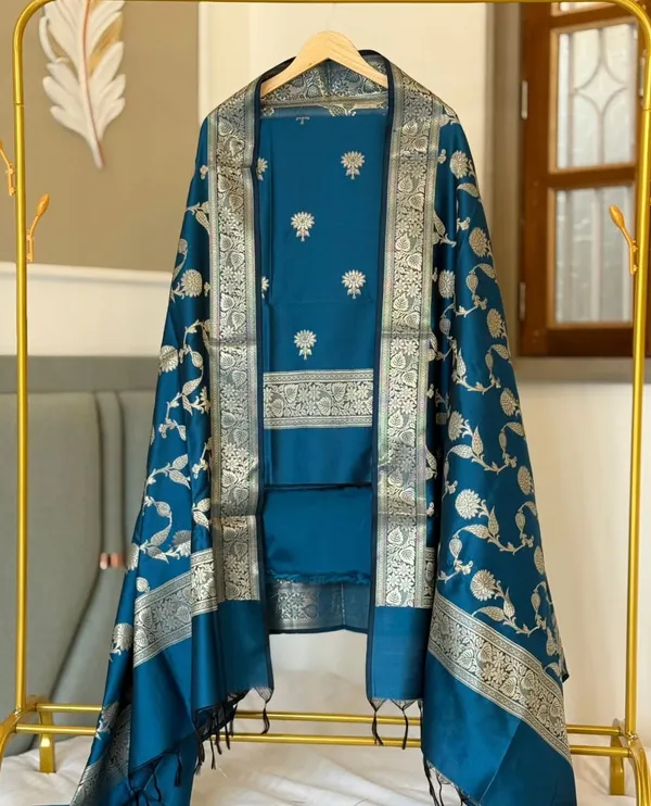 Jarman_Blue_Banarasi_Silk_Zari_Suit_Set