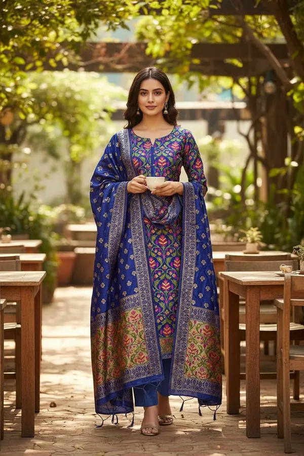 Banarasi_Tapeta_Silk_Zari_Tilfi_Meena_Suit_Set_–_Royal_Blue