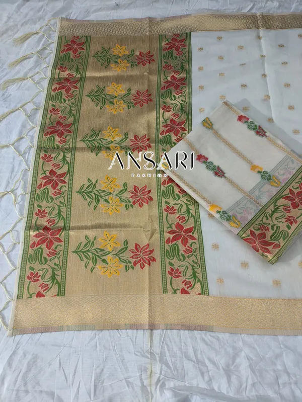 Ivory_Elegance_–_Banarasi_Tilfi_Meena_Jamdani_Cotton_Suit_Set
