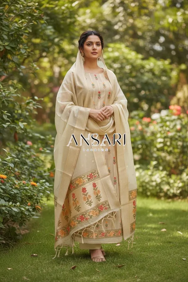 Ivory_Bloom_–_Banarasi_Tilfi_Meena_Jamdani_Cotton_Suit_with_Dupatta