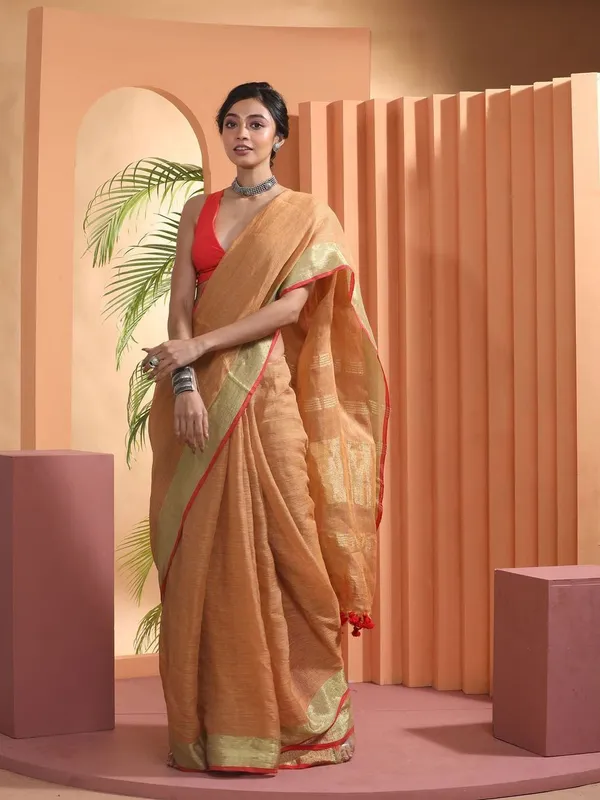 Beige_Bhagalpuri_Cotton_Linen_Saree_For_Women
