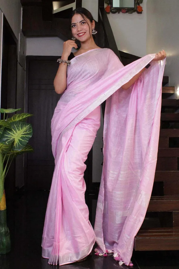 Baby_Pink_Bhagalpuri_Cotton_Linen_Saree_For_Women