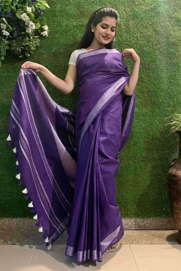 Purple_Bhagalpuri_Cotton_Linen_Saree_For_Women