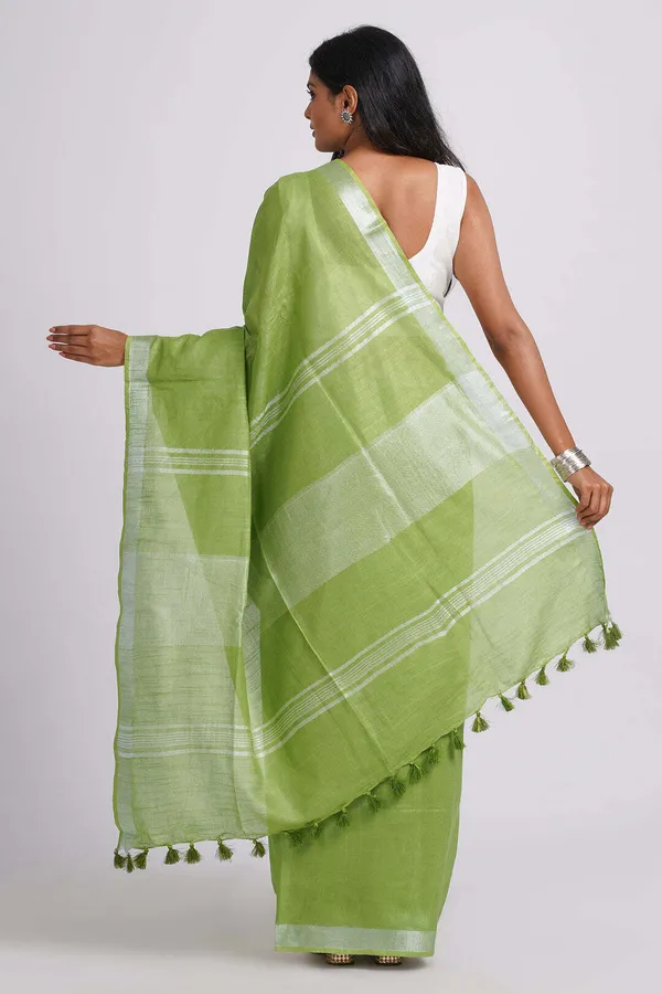 Light_Green_Bhagalpuri_Cotton_Linen_Saree_For_Women