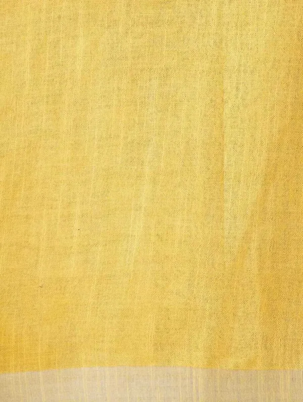 Yellow_Bhagalpuri_Cotton_Linen_Saree_For_Women