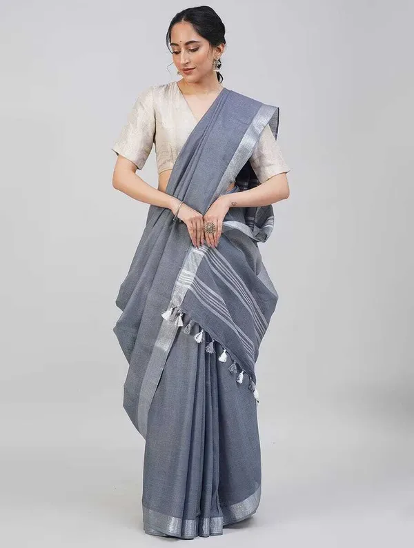 Grey_Bhagalpuri_Cotton_Linen_Saree_For_Women