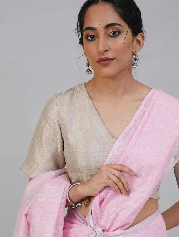 Baby_Pink_Bhagalpuri_Cotton_Linen_Saree_For_Women